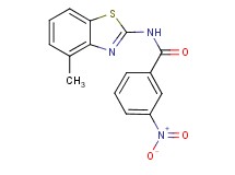 N-(4-methyl-1,3-benzothiazol-2-yl)-3-nitrobenzamide