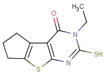3-ethyl-2-mercapto-3,5,6,7-tetrahydro-4H-cyclopenta[4,5]thieno[2,3-d]pyrimidin-4-one