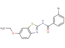 3-bromo-N-(6-ethoxy-1,3-benzothiazol-2-yl)benzamide