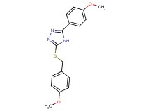 3-[(4-methoxybenzyl)thio]-5-(4-methoxyphenyl)-4H-1,2,4-triazole