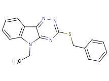3-(benzylthio)-5-ethyl-5H-[1,2,4]triazino[5,6-b]indole