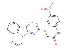 2-[(5-allyl-5H-[1,2,4]triazino[5,6-b]indol-3-yl)thio]-N-(4-nitrophenyl)acetamide