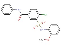 4-chloro-3-{[(2-methoxyphenyl)amino]sulfonyl}-N-phenylbenzamide
