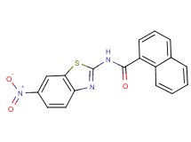 N-(6-nitro-1,3-benzothiazol-2-yl)-1-naphthamide