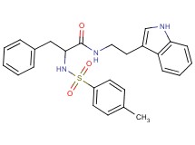 N-[2-(1H-indol-3-yl)ethyl]-N-[(4-methylphenyl)sulfonyl]phenylalaninamide