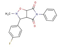 3-(4-fluorophenyl)-2-methyl-5-phenyldihydro-2H-pyrrolo[3,4-d]isoxazole-4,6(3H,5H)-dione