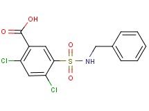 5-[(benzylamino)sulfonyl]-2,4-dichlorobenzoic acid