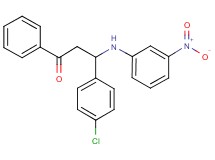 3-(4-chlorophenyl)-3-[(3-nitrophenyl)amino]-1-phenyl-1-propanone