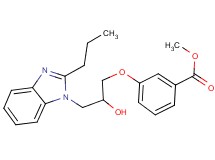 methyl 3-[2-hydroxy-3-(2-propyl-1H-benzimidazol-1-yl)propoxy]benzoate
