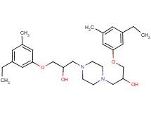 1,1'-(1,4-piperazinediyl)bis[3-(3-ethyl-5-methylphenoxy)-2-propanol]