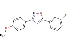 5-(3-fluorophenyl)-3-(4-methoxyphenyl)-1,2,4-oxadiazole