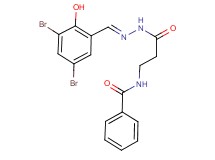 N-{3-[2-(3,5-dibromo-2-hydroxybenzylidene)hydrazino]-3-oxopropyl}benzamide