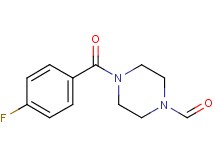 4-(4-fluorobenzoyl)-1-piperazinecarbaldehyde