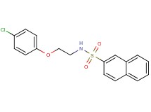 N-[2-(4-chlorophenoxy)ethyl]-2-naphthalenesulfonamide