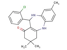11-(2-chlorophenyl)-3,3,8-trimethyl-2,3,4,5,10,11-hexahydro-1H-dibenzo[b,e][1,4]diazepin-1-one
