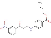 butyl 4-{[3-(3-nitrophenyl)-3-oxopropyl]amino}benzoate