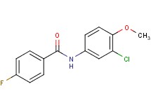 N-(3-chloro-4-methoxyphenyl)-4-fluorobenzamide