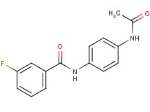 N-[4-(acetylamino)phenyl]-3-fluorobenzamide