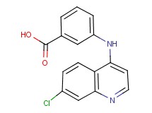 3-[(7-chloro-4-quinolinyl)amino]benzoic acid