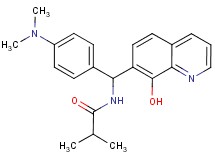 N-[[4-(dimethylamino)phenyl](8-hydroxy-7-quinolinyl)methyl]-2-methylpropanamide