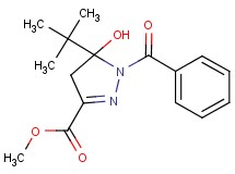 methyl 1-benzoyl-5-tert-butyl-5-hydroxy-4,5-dihydro-1H-pyrazole-3-carboxylate