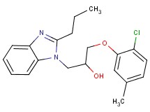1-(2-chloro-5-methylphenoxy)-3-(2-propyl-1H-benzimidazol-1-yl)-2-propanol