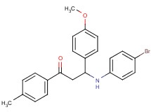 3-[(4-bromophenyl)amino]-3-(4-methoxyphenyl)-1-(4-methylphenyl)-1-propanone