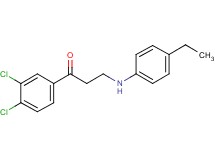 1-(3,4-dichlorophenyl)-3-[(4-ethylphenyl)amino]-1-propanone