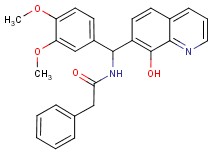 N-[(3,4-dimethoxyphenyl)(8-hydroxy-7-quinolinyl)methyl]-2-phenylacetamide