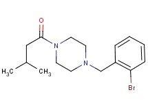 1-(2-bromobenzyl)-4-(3-methylbutanoyl)piperazine