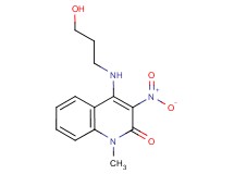 4-[(3-hydroxypropyl)amino]-1-methyl-3-nitro-2(1H)-quinolinone
