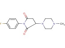 1-(4-fluorophenyl)-3-(4-methyl-1-piperazinyl)-2,5-pyrrolidinedione