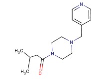 1-(3-methylbutanoyl)-4-(4-pyridinylmethyl)piperazine