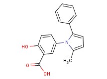 2-hydroxy-5-(2-methyl-5-phenyl-1H-pyrrol-1-yl)benzoic acid