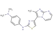 N,N-dimethyl-N'-[4-(2-methylimidazo[1,2-a]pyrimidin-3-yl)-1,3-thiazol-2-yl]-1,4-benzenediamine hydrobromide