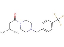 1-(3-methylbutanoyl)-4-[4-(trifluoromethyl)benzyl]piperazine