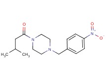 1-(3-methylbutanoyl)-4-(4-nitrobenzyl)piperazine
