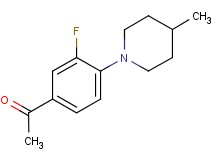 1-[3-fluoro-4-(4-methyl-1-piperidinyl)phenyl]ethanone