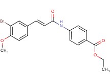 ethyl 4-{[3-(3-bromo-4-methoxyphenyl)acryloyl]amino}benzoate