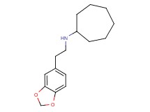 N-[2-(1,3-benzodioxol-5-yl)ethyl]cycloheptanamine