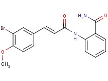 2-{[3-(3-bromo-4-methoxyphenyl)acryloyl]amino}benzamide