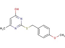 2-[(4-methoxybenzyl)thio]-6-methyl-4-pyrimidinol