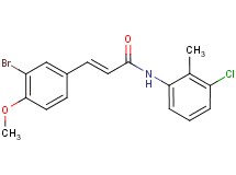 3-(3-bromo-4-methoxyphenyl)-N-(3-chloro-2-methylphenyl)acrylamide