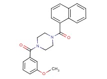 1-(3-methoxybenzoyl)-4-(1-naphthoyl)piperazine