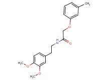 N-[2-(3,4-dimethoxyphenyl)ethyl]-2-(3-methylphenoxy)acetamide