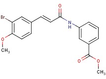 methyl 3-{[3-(3-bromo-4-methoxyphenyl)acryloyl]amino}benzoate