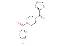 1-(4-fluorobenzoyl)-4-(2-thienylcarbonyl)piperazine