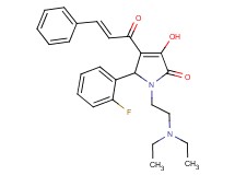 4-cinnamoyl-1-[2-(diethylamino)ethyl]-5-(2-fluorophenyl)-3-hydroxy-1,5-dihydro-2H-pyrrol-2-one