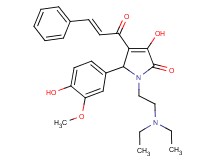 4-cinnamoyl-1-[2-(diethylamino)ethyl]-3-hydroxy-5-(4-hydroxy-3-methoxyphenyl)-1,5-dihydro-2H-pyrrol-2-one