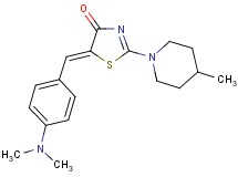 5-[4-(dimethylamino)benzylidene]-2-(4-methyl-1-piperidinyl)-1,3-thiazol-4(5H)-one